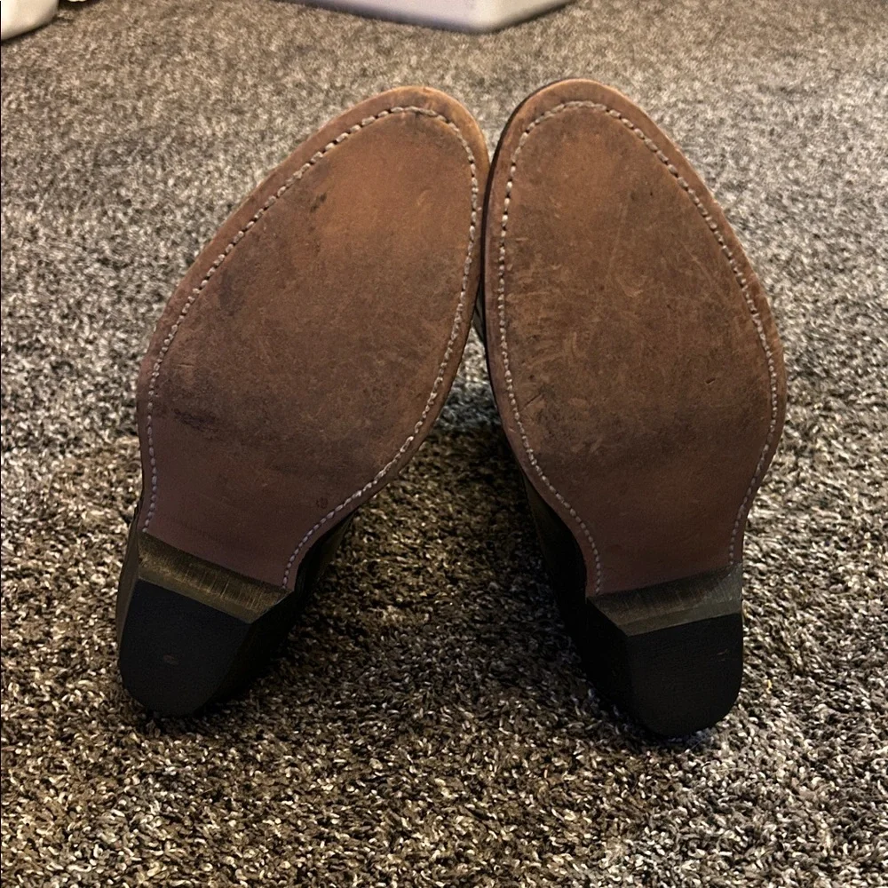 Laredo Women's Black Leather Boots - Picture 6 of 8